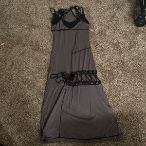 Black and grey dress